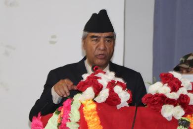 विश्वव्यापी जलवायु परिवर्तनको कारण नेपाल उच्च जोखिममा छ : प्रधानमन्त्री देउवा